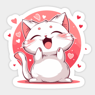 Cuddly Cat Charms Sticker